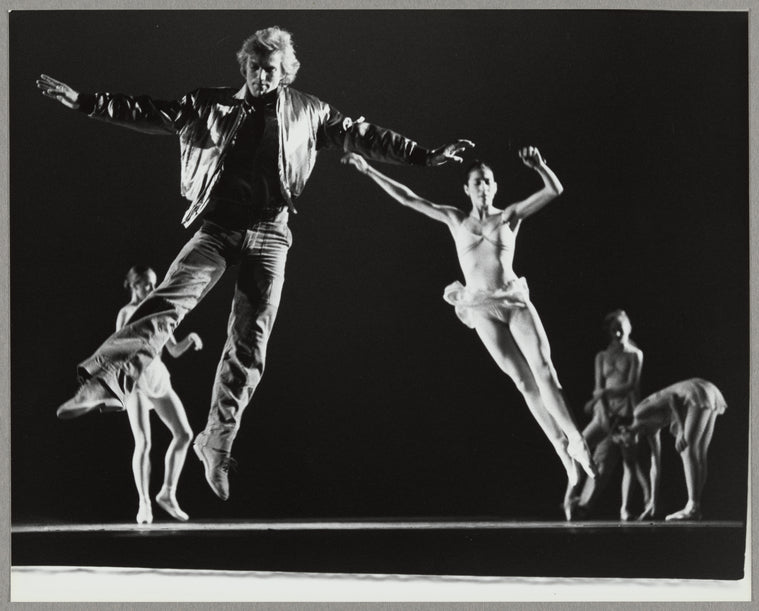 Peter Martins rehearsing New York City Ballet dancers