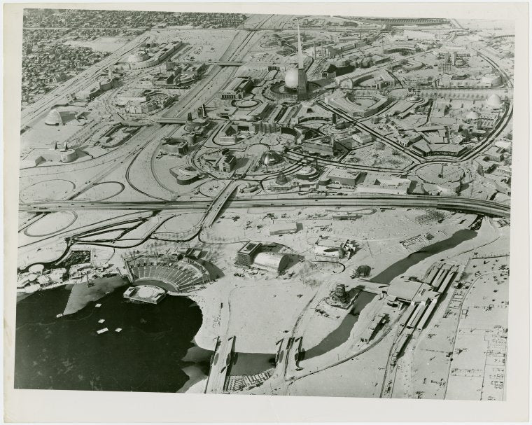Fairgrounds - Views - Aerial - Site in snow