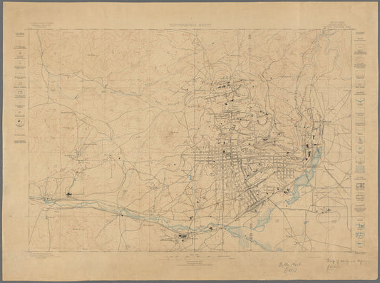 Topographic sheet