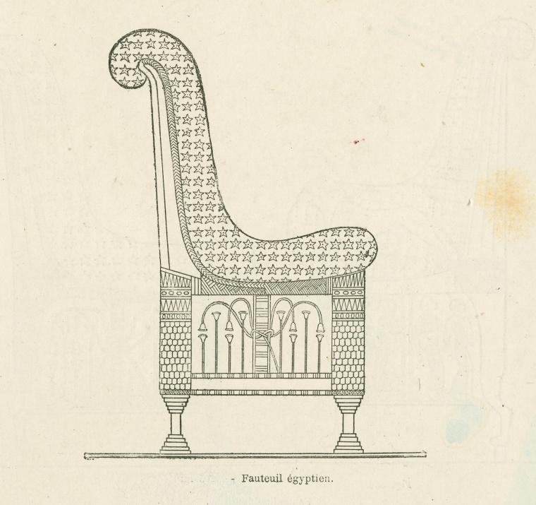 Fauteuil égyptien