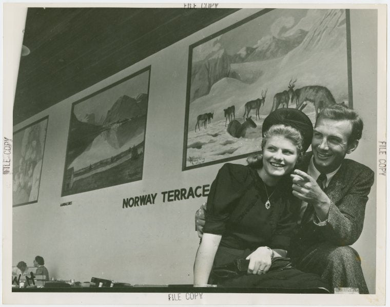 Norway Participation - Couple at exhibit