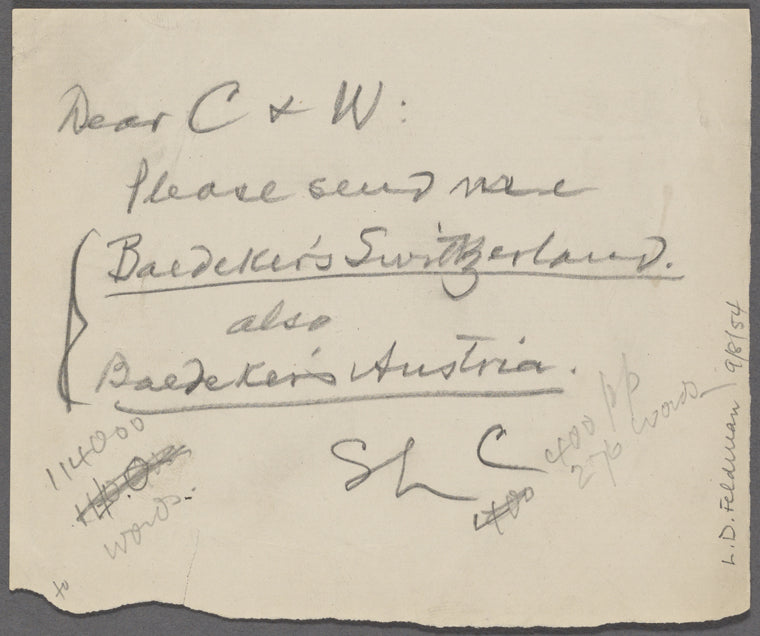 C[hatto] and W[indus], ANS to. [n.d.].