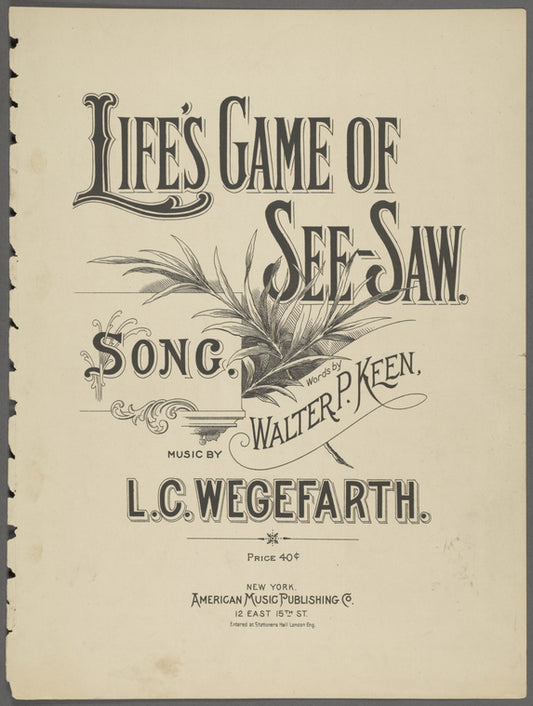 Life's game of see-saw
