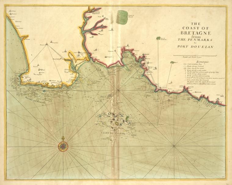 The coast of BRETAGNE from the Penmarks to Port Douelan