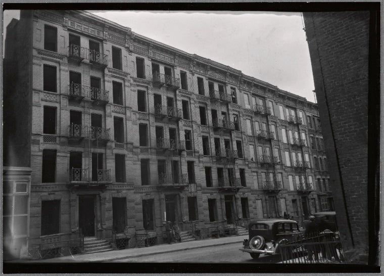 Row of vacant tenements: Manhattan