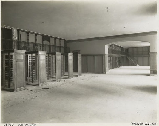 Interior work : cataloguing room, rooms 202-210