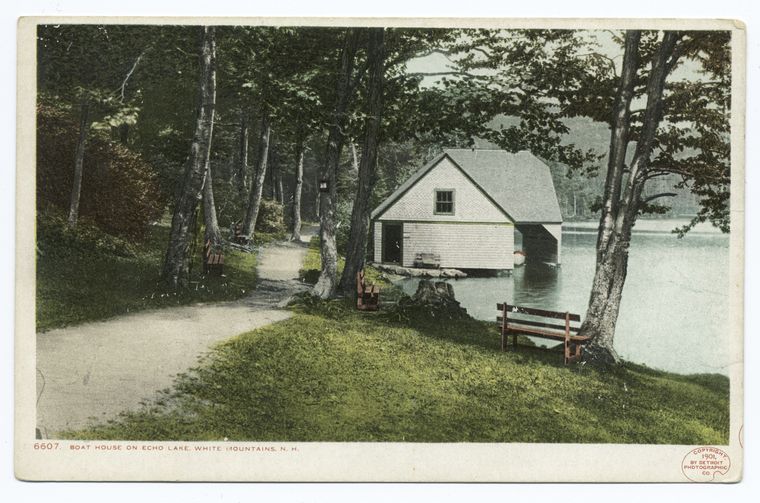 Boat House on Echo Lake, Franconia Notch, N. H.