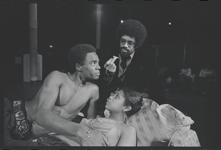 Glynn Turman, Dick Anthony Williams and Marilyn Coleman in the stage production What the Wine Seller Buys