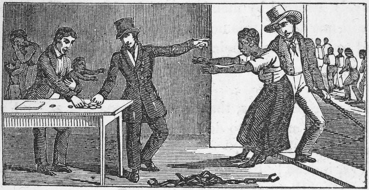 Black Mother being separated from her baby