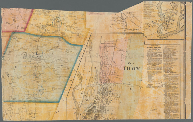 Map of Rensselaer Co., New York