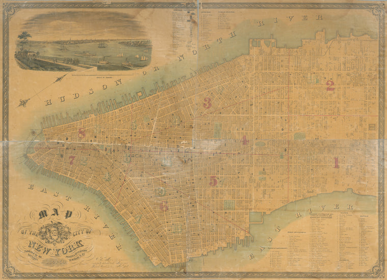 Map of the City of New York.