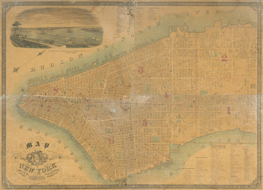 Map of the City of New York.