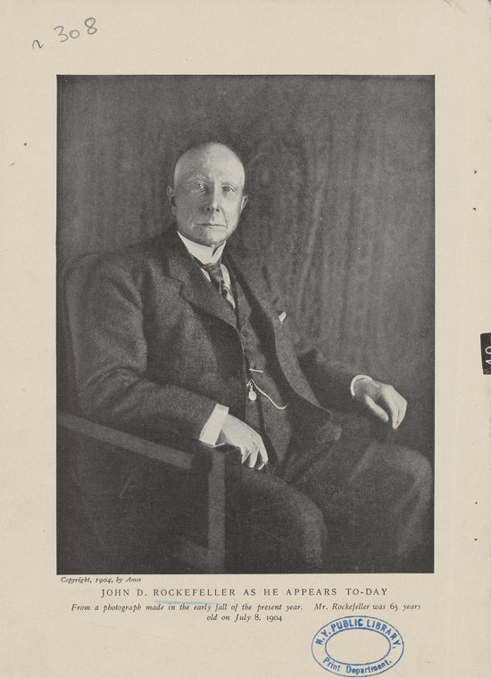 John D. Rockefeller as he appears to-day: From a photograph made in the early fall of the present year. Mr. Rockefeller was 65 years old on July 8, 1904