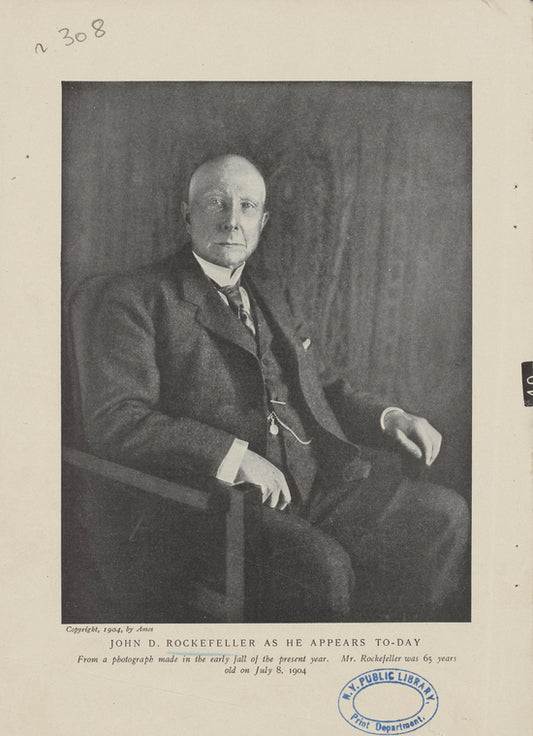 John D. Rockefeller as he appears to-day: From a photograph made in the early fall of the present year. Mr. Rockefeller was 65 years old on July 8, 1904