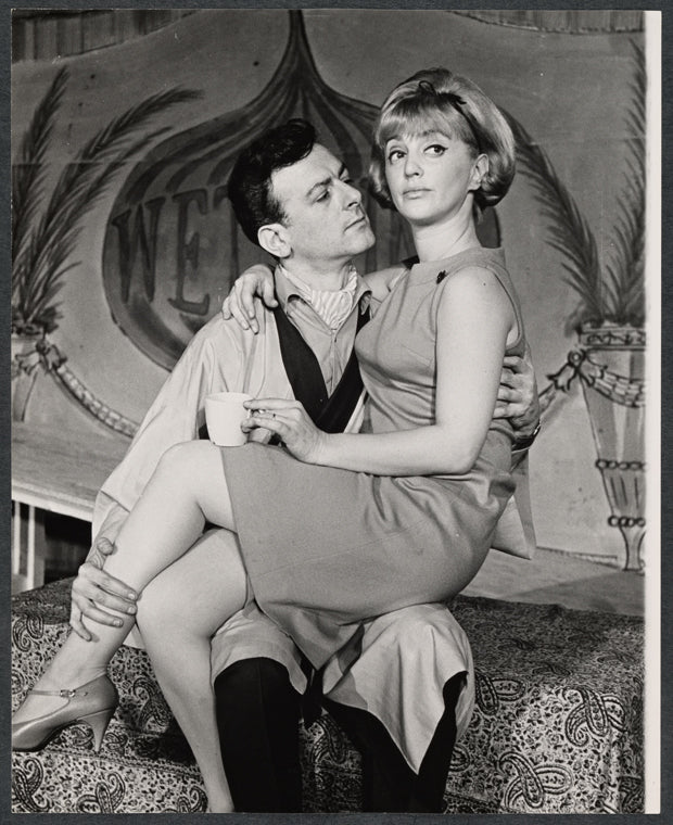Gene Allen and Isobel Robins in the stage production Wet Paint