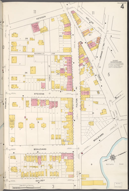 Queens V. 2, Plate No. 4 [Map bounded by Remsen, Grand Ave., Boulevard, Halsey, Franklin]