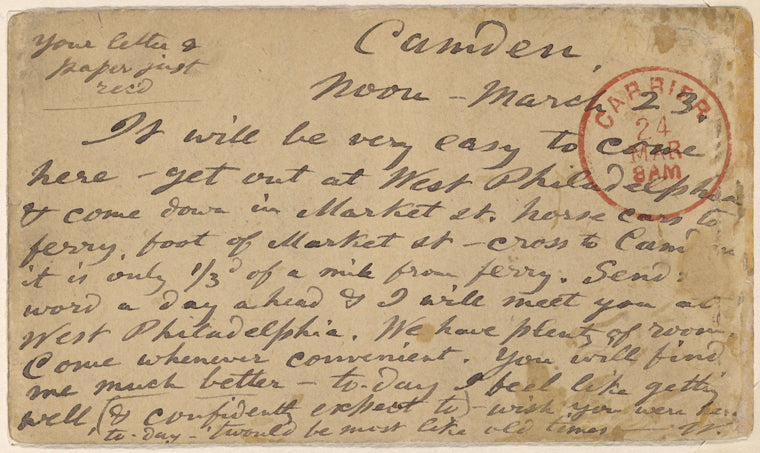 Doyle, Peter, APCS to. Mar. 23, [1874].