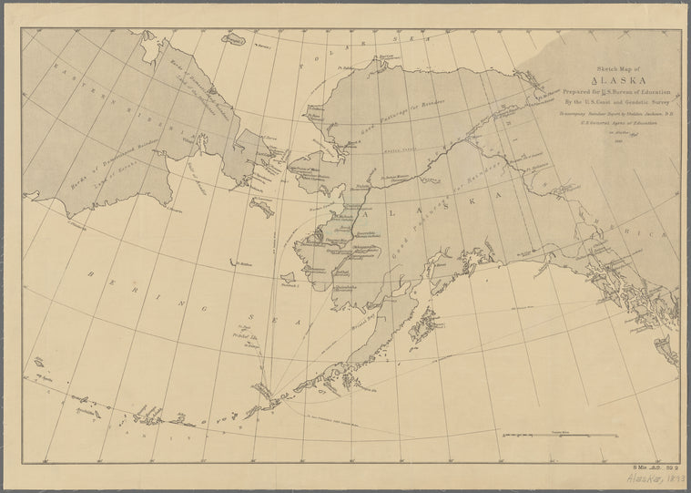 Sketch map of Alaska
