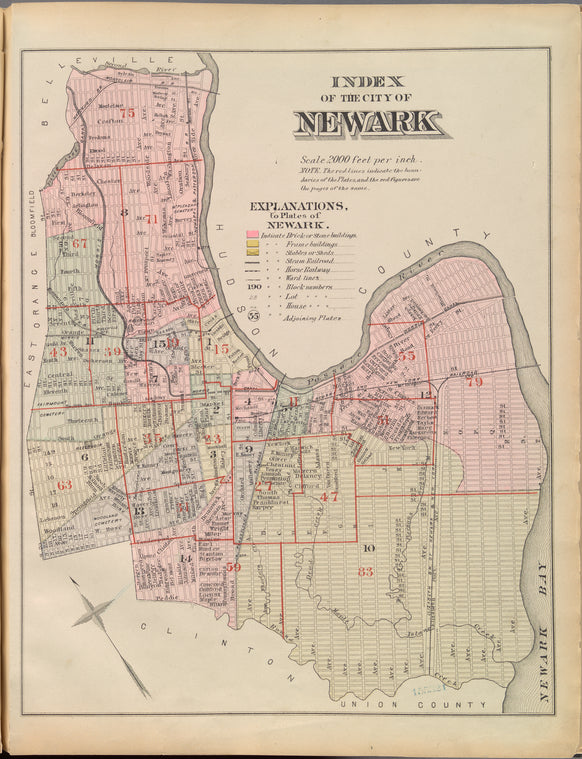 Index of the city of Newark