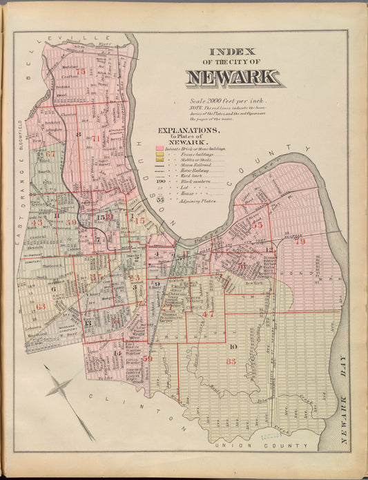 Index of the city of Newark