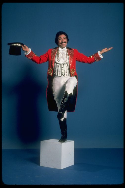 Actor Tony Orlando in a publicity shot fr. the first replacement cast of the Broadway musical "Barnum." (New York)