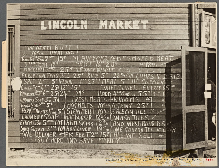 [Market sign.] Winston Salem, North Carolina