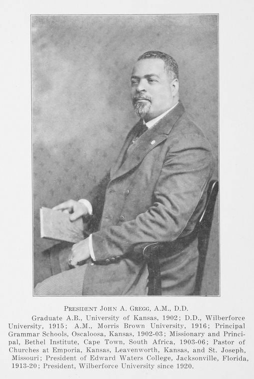 President John A. Gregg.