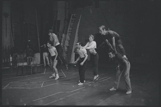 Dancers in rehearsal for the stage production West Side Story