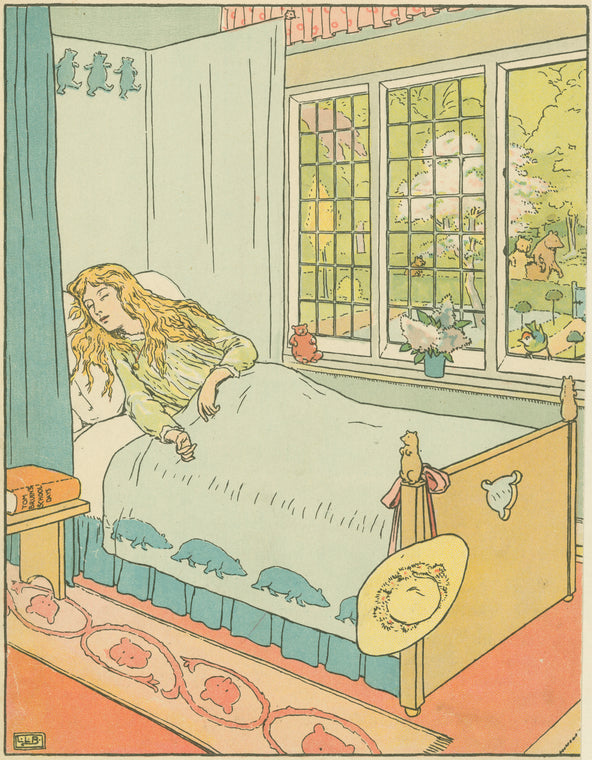 Goldilocks asleep.