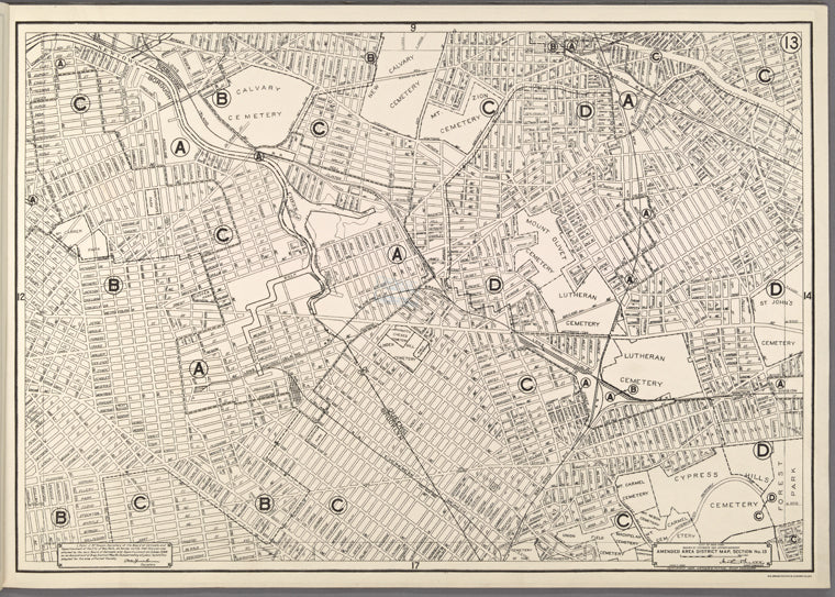 Area District Map Section No. 13