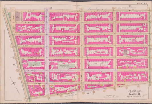 Plate 19 [Map bounded by E. 7th St., Ave. B, Houston St., Bowery, 4th Ave.]