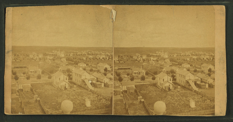 Views of Colorado Springs, from the cupola of the Public School building, looking east.