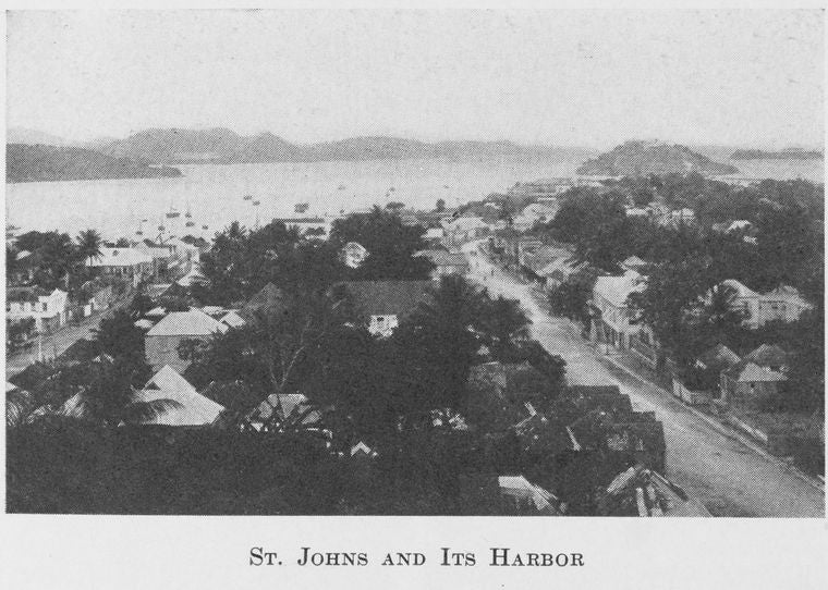 St. Johns and its harbor.