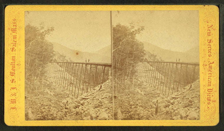 Frankenstein Trestle work. (C) P. & O.R.R.