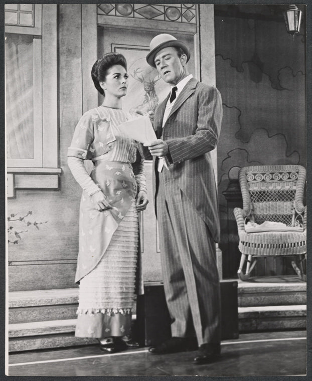 Joan Weldon and Harry Hickox in the touring stage production The Music Man