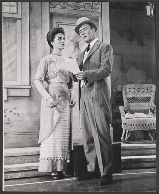 Joan Weldon and Harry Hickox in the touring stage production The Music Man
