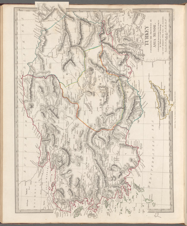 Turkey containing the provinces in Asia Minor