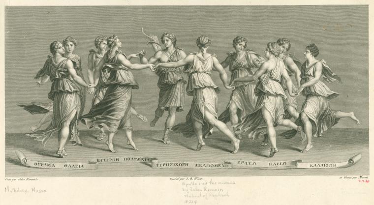 The dance of Apollo and the Muses