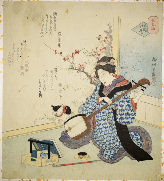 Lady and samisen