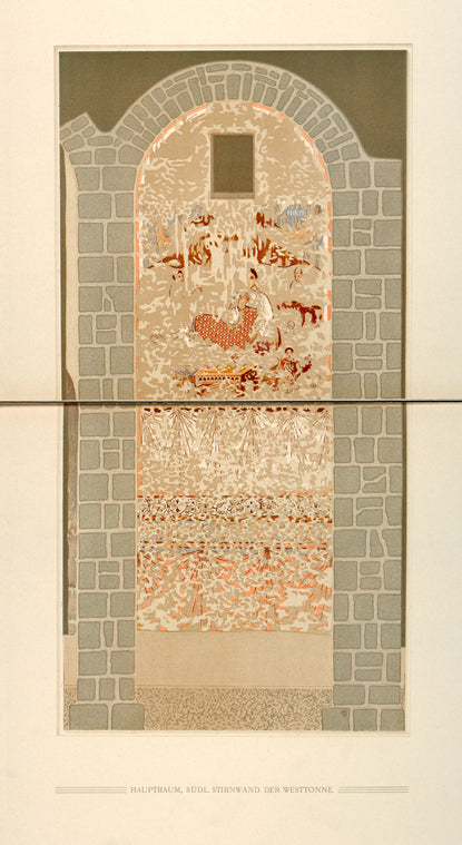Hauptraum, südliche Stirnwand der Westtonne.