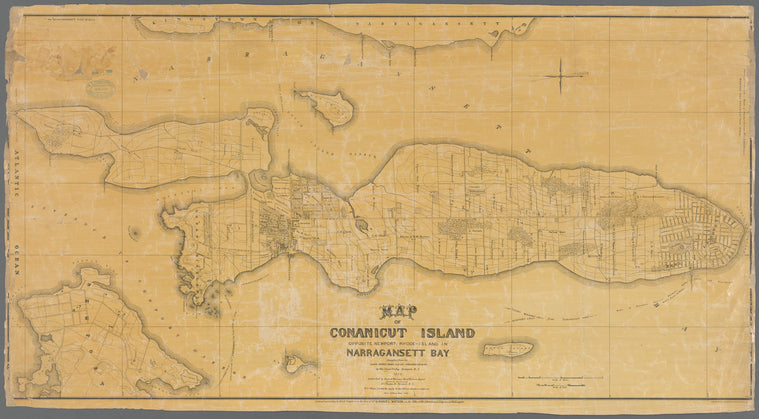 Map of Conanicut Island, opposite Newport, Rhode-Island in Narragansett Bay