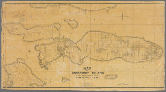 Map of Conanicut Island, opposite Newport, Rhode-Island in Narragansett Bay