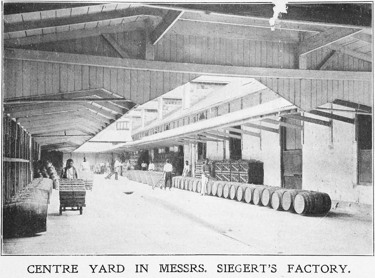 Centre yard in Messrs. Siegert's factory; [Commercial Port-of-Spain.]