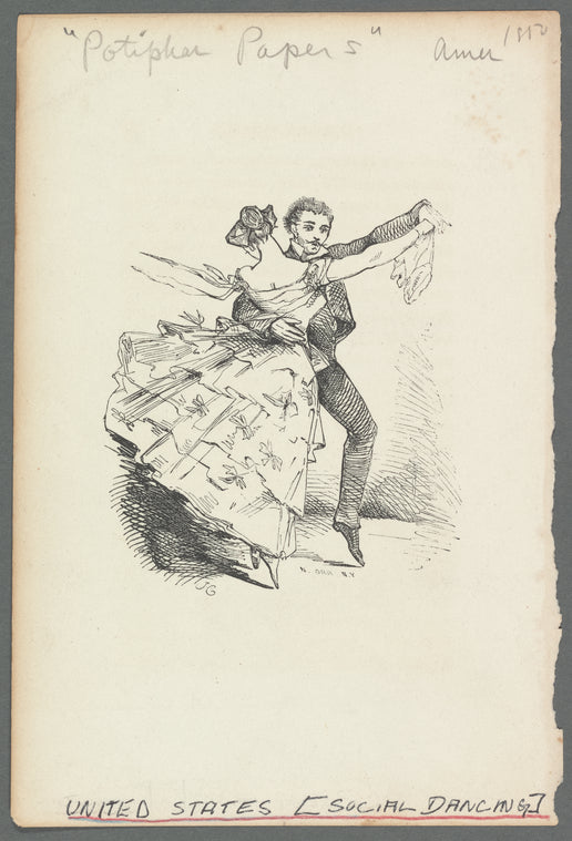Dancing couple, with penciled notation "Potiphar Papers"