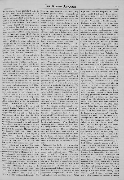 The Reform advocate