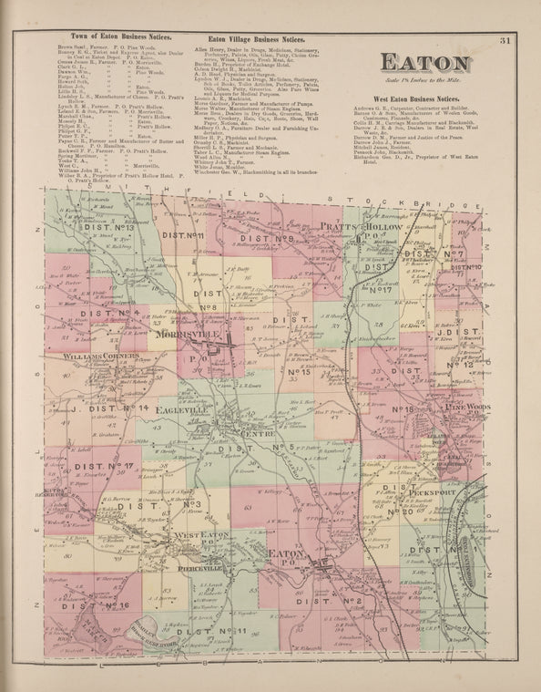 Town of Eaton Business Notices; Eaton Village Business Notices; Eaton [Township]; West Eaton Business Notices