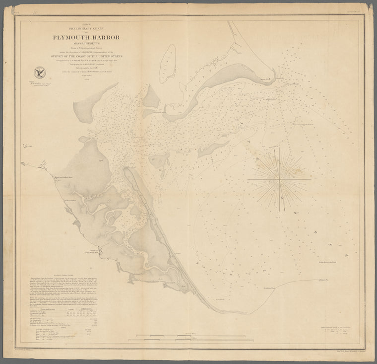 Preliminary chart of Plymouth Harbor, Massachusetts: from a trigonometrical survey