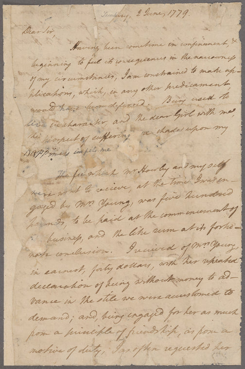 Walton, George. To Thomas Young