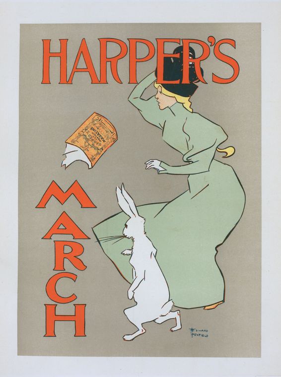 Affiche américaine pour la revue "Harper's Magazine"