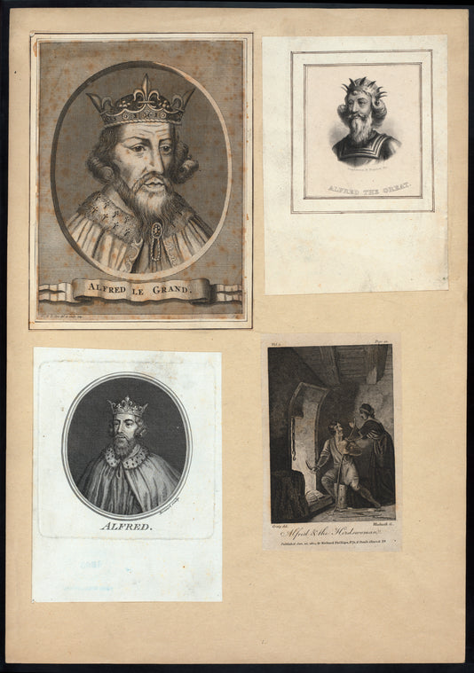 Alfred le Grand ; Alfred the Great ; Alfred ; Alfred and the herdswoman.